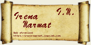 Irena Marmat vizit kartica